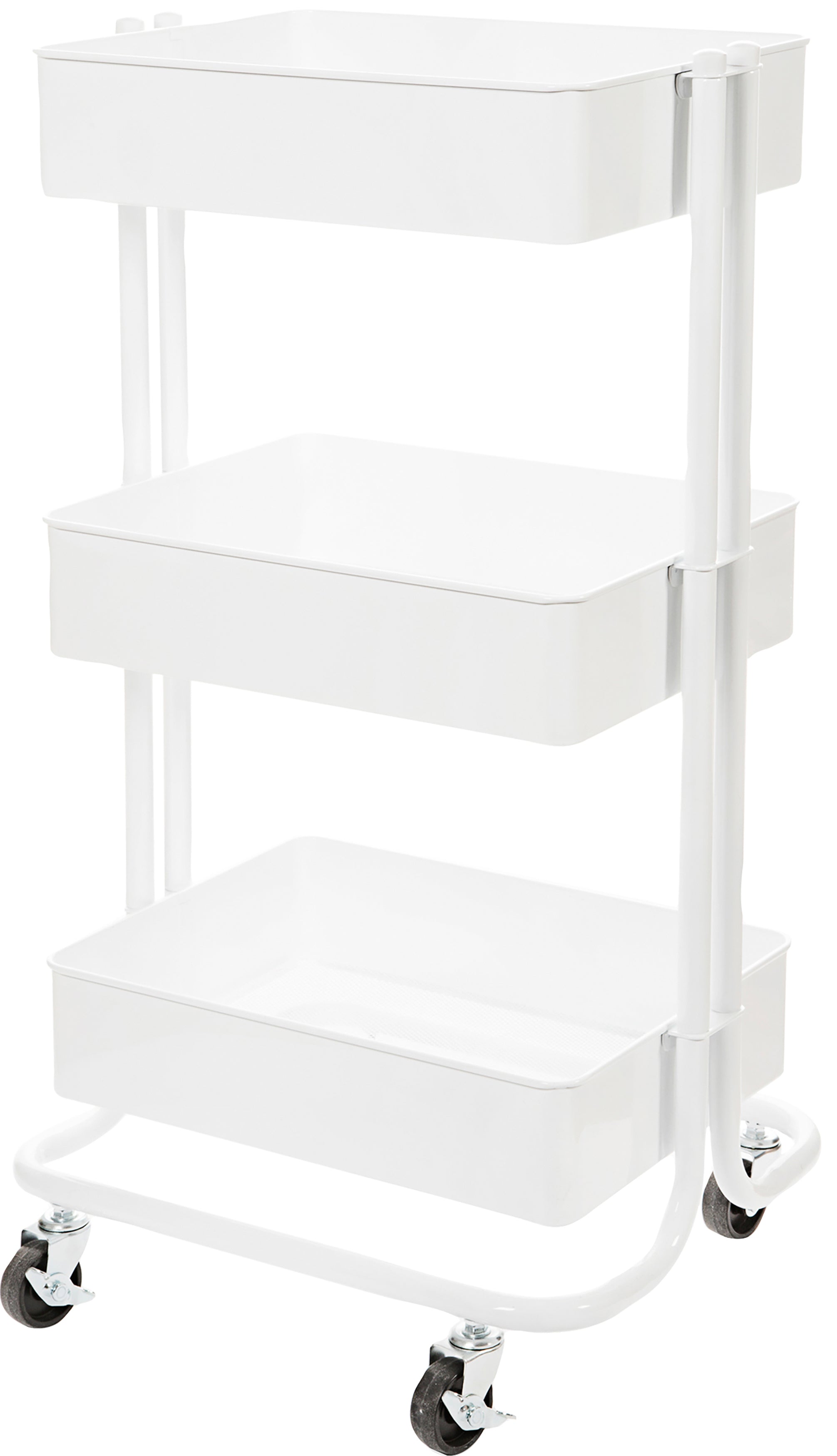 Products Darice - Metal Rolling Cart - White