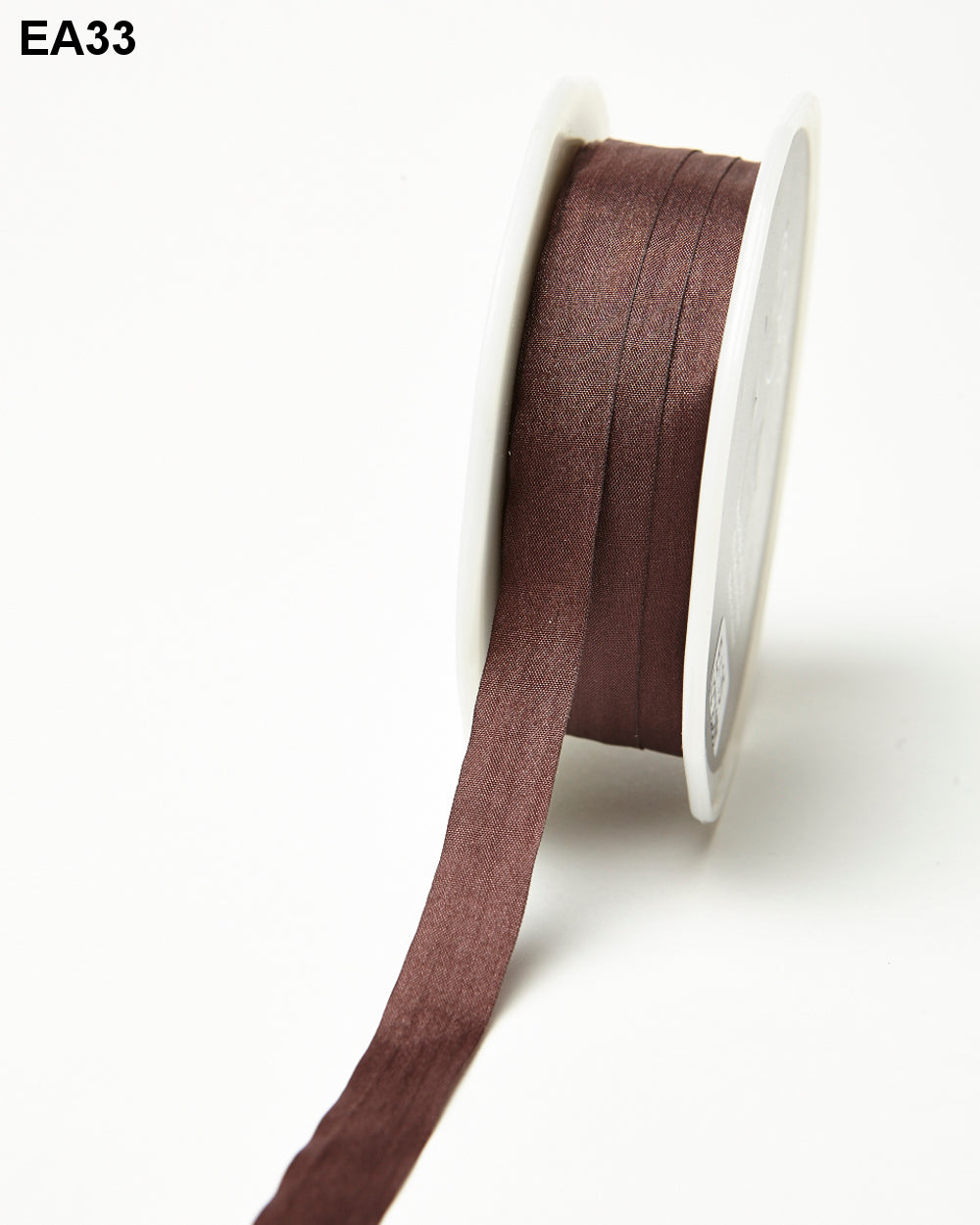 Wrinkled Faux Silk Ribbon - Brown - METERSVIS