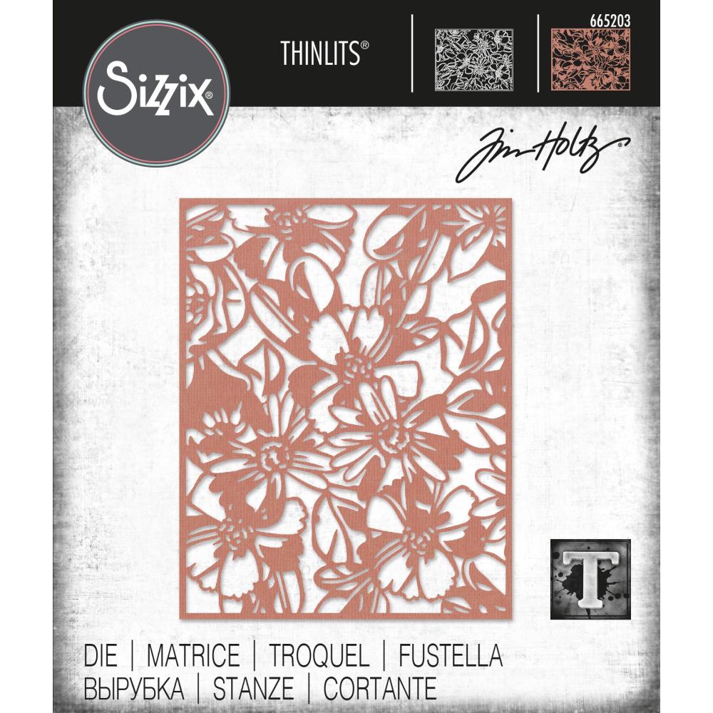 Sizzix - Tim Holtz Alterations - Thinlits - Flowery