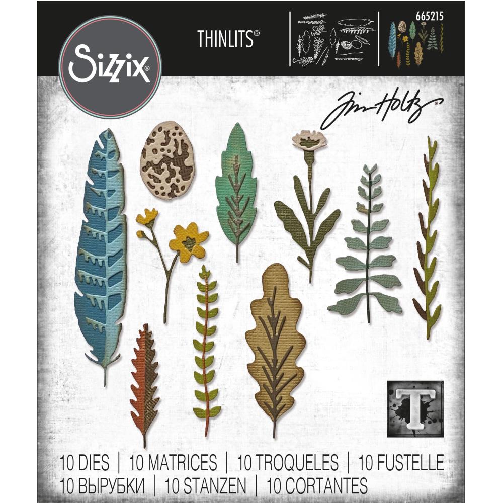 Sizzix - Tim Holtz Alterations - Thinlits - Funky Nature