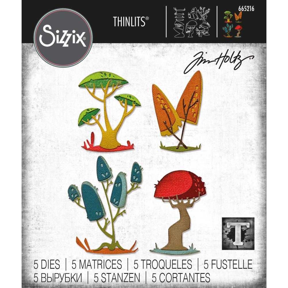 Sizzix - Tim Holtz Alterations - Thinlits - Funky Toads