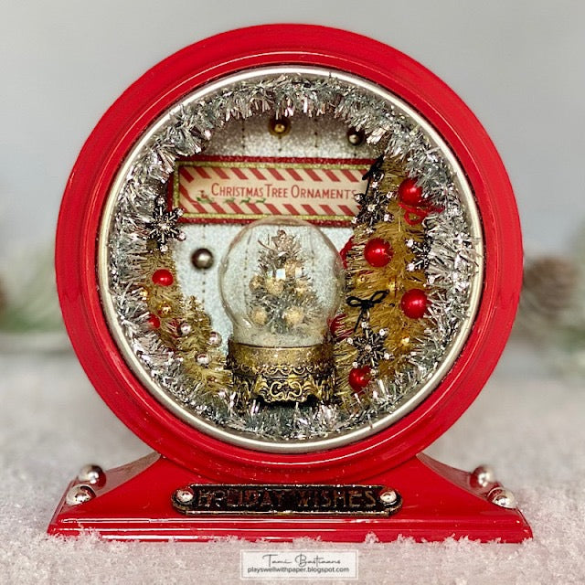 Tim Holtz - Idea-ology - Christmas 2022 - Curio Clock Red