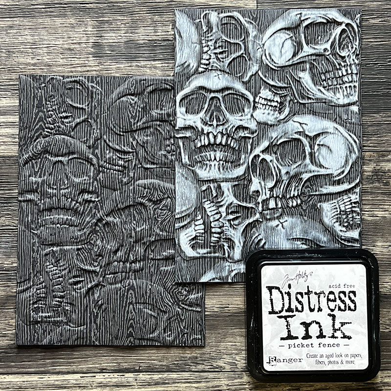 Tim Holtz - Distress Woodgrain Cardstock - Black