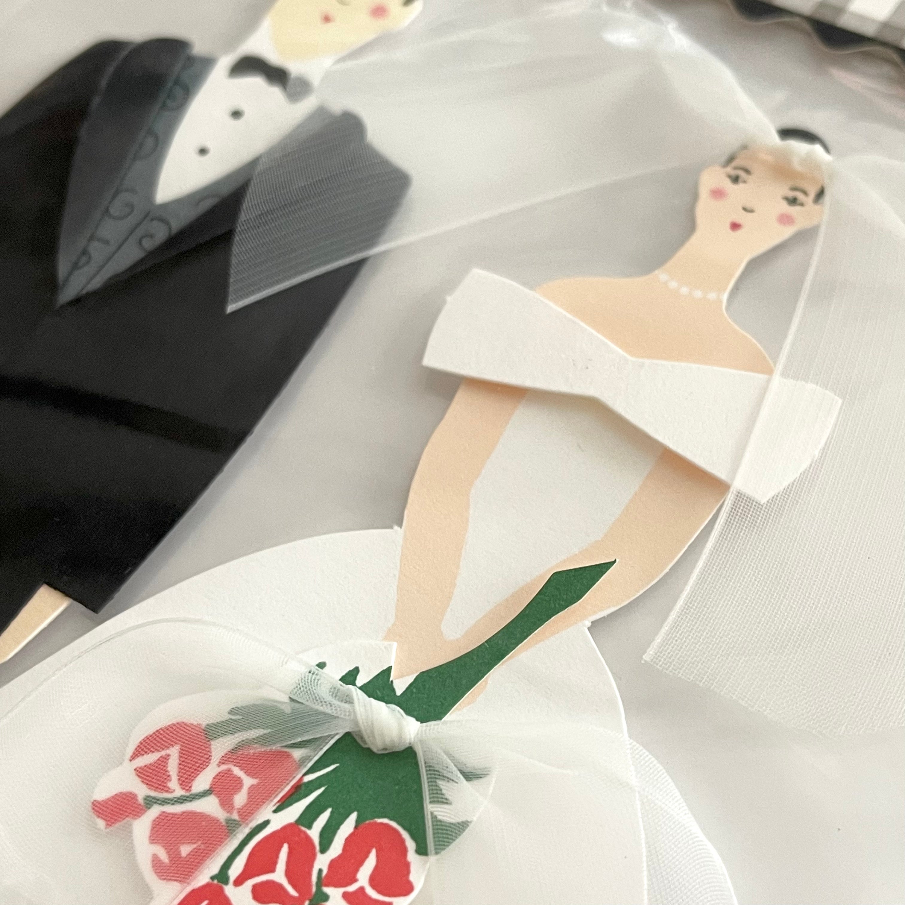 Meri Meri - 3D Stickers - Bride & Groom