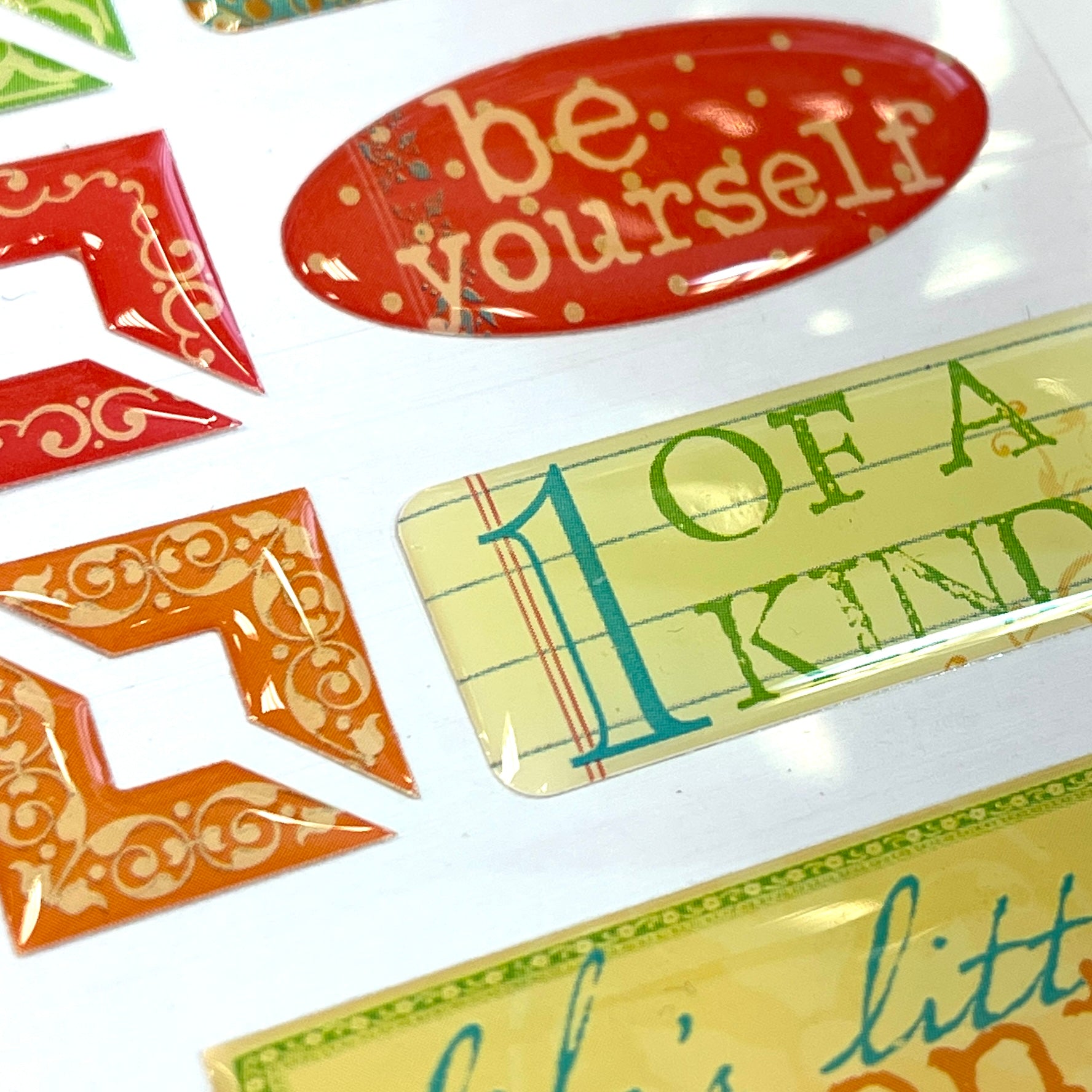 Creative Imaginations - Be Yourself - Epoxy Stickers