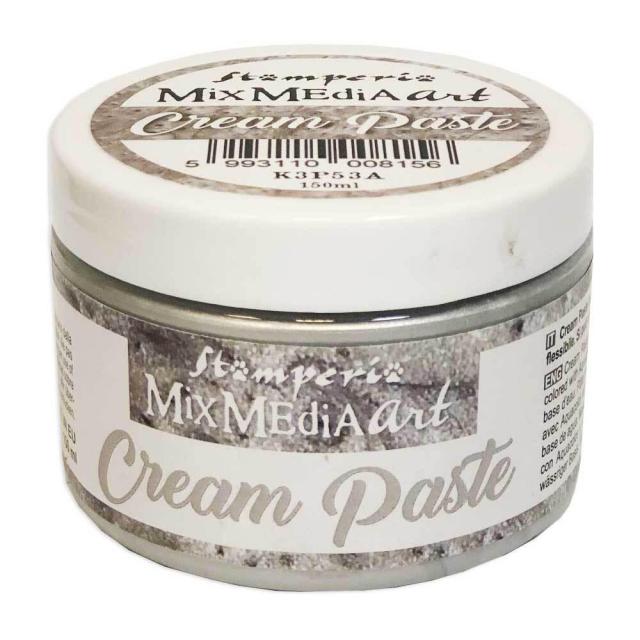 Stamperia - Cream Paste - Metallic Silver - 150 ml
