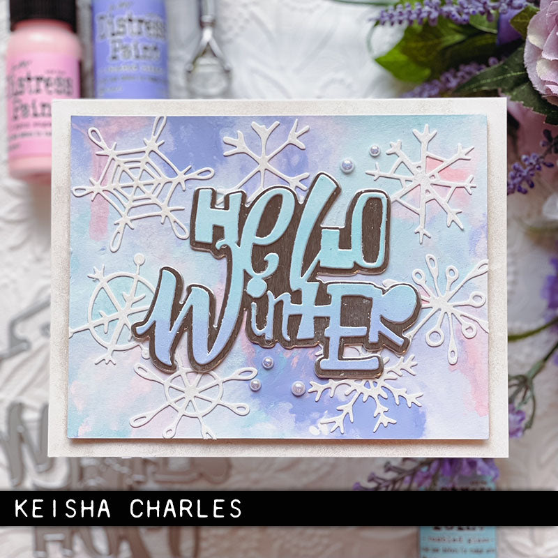 Sizzix - Tim Holtz Alterations - Thinlits - Scribbly Snowflakes