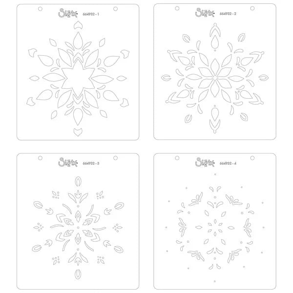 Sizzix - Layered Stencil Set - Snowflake