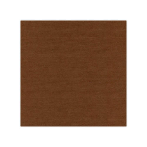 Linnen Kartong - Chocolate Brown - 12x12"