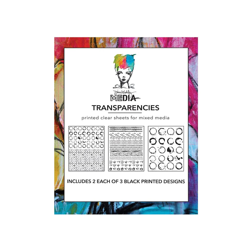 Dina Wakley Media - Transparencies  - Pattern Play - set 2