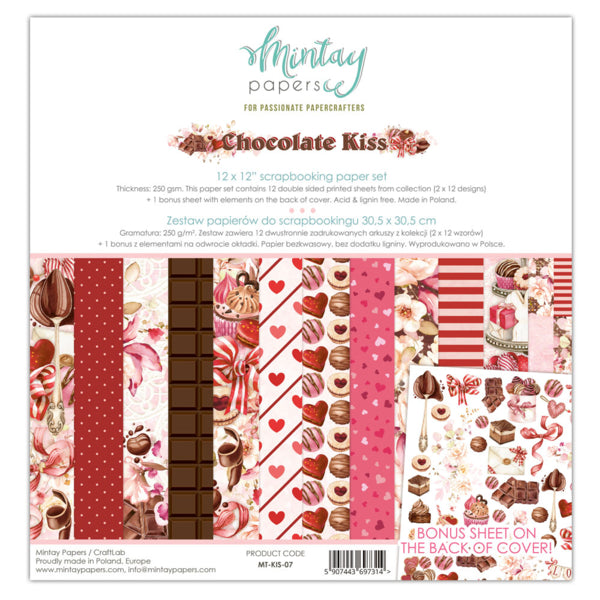 Mintay Papers - Chocolate Kiss - Paper Pad -  6 x 6"