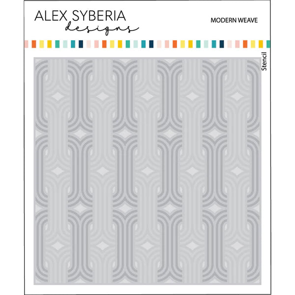 Alex Syberia  - Layering Stencil Set - Modern Weave
