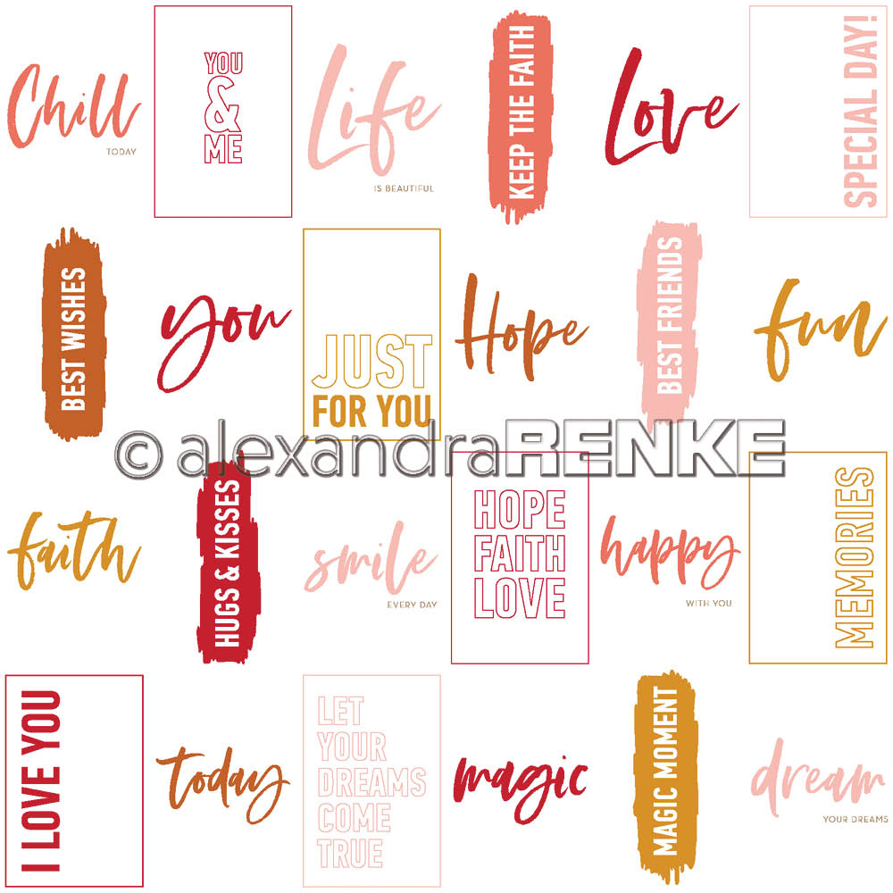 Alexandra Renke -  Hope, faith, love  -  12x12"