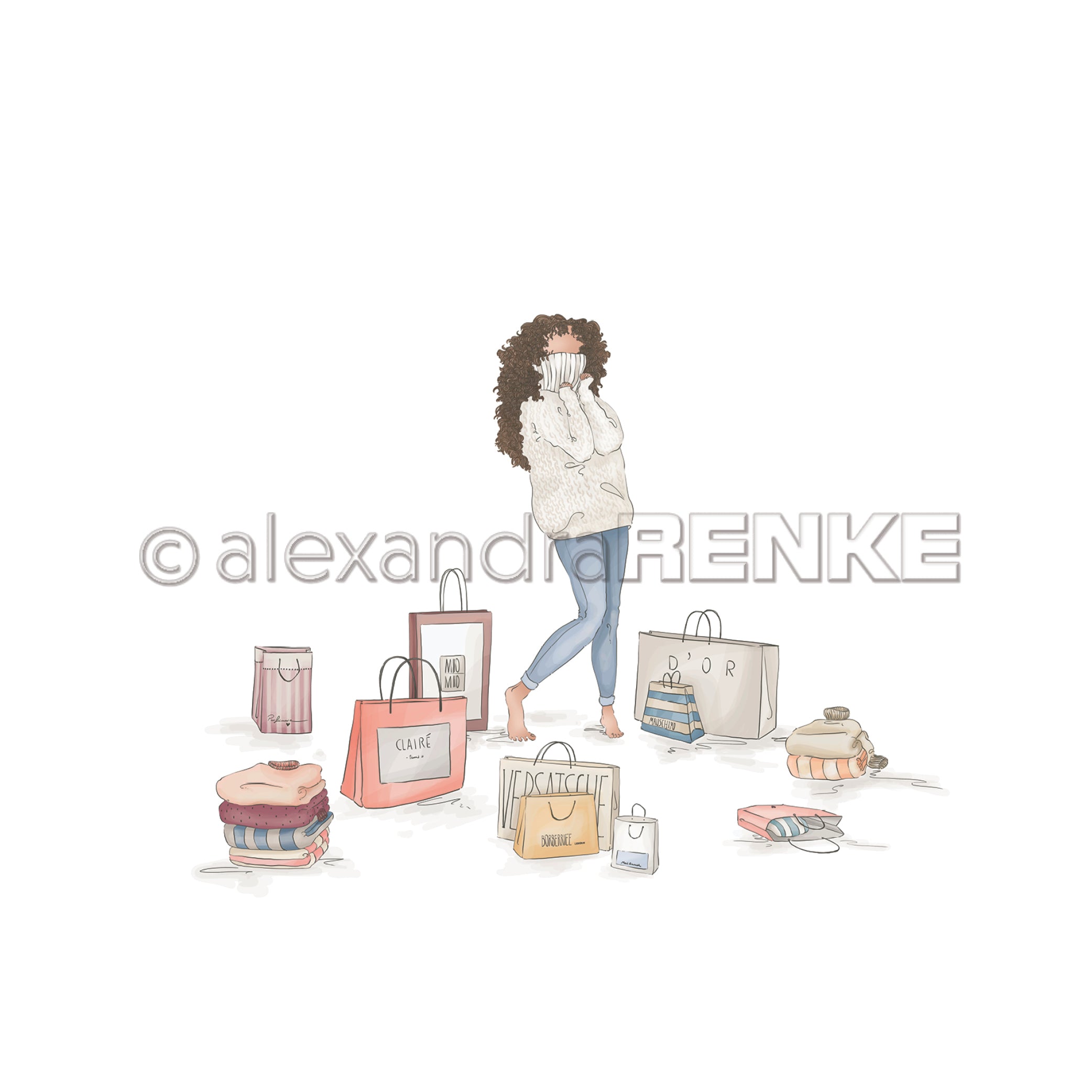 Alexandra Renke - Shopping Time -  12x12"