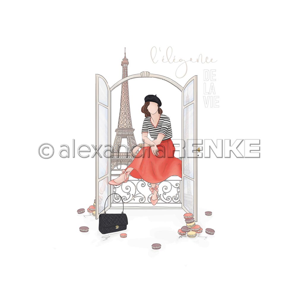 Alexandra Renke - I elegance de la vie  - Paper -  12x12"