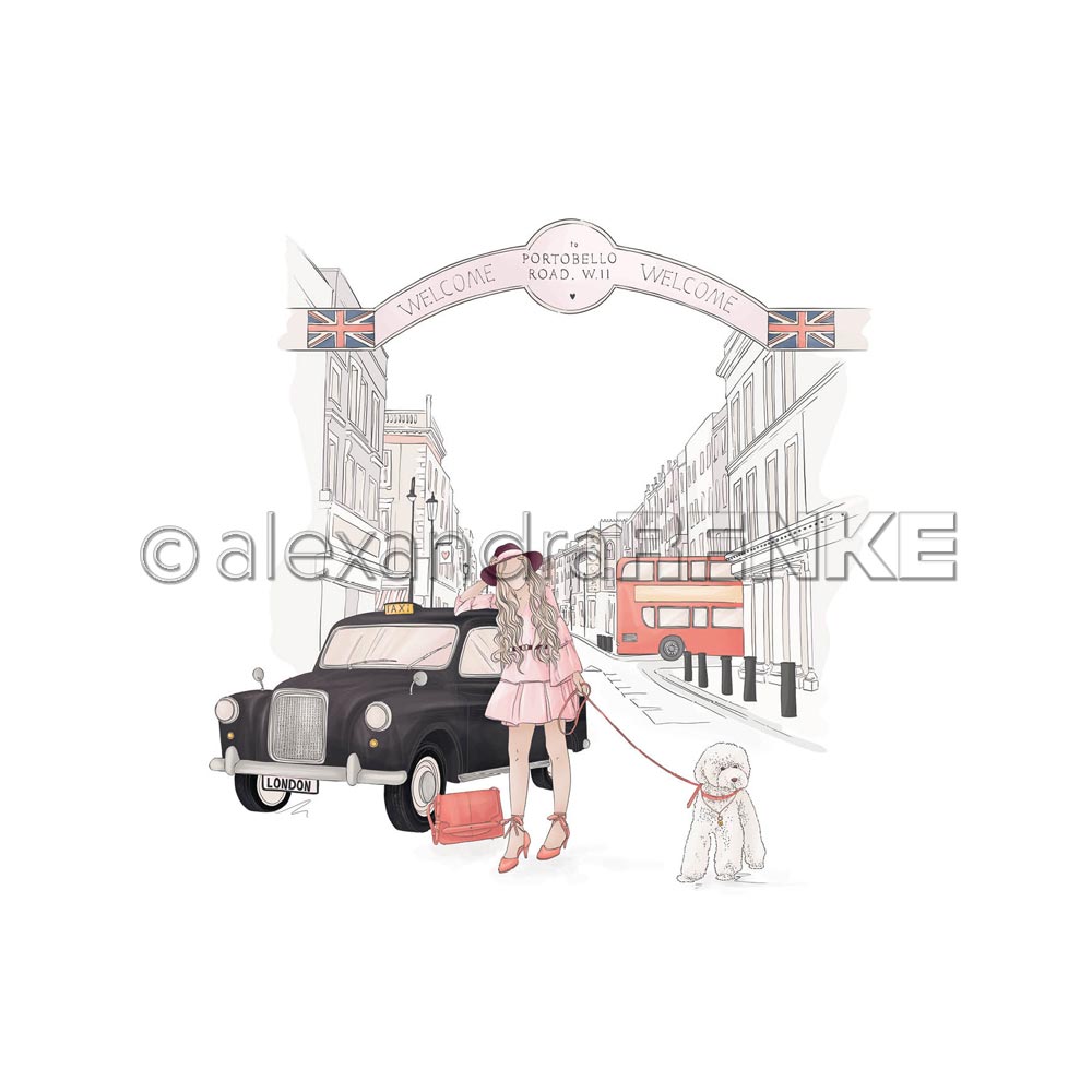 Alexandra Renke - Welcome to Portobello Road - Paper -  12x12"