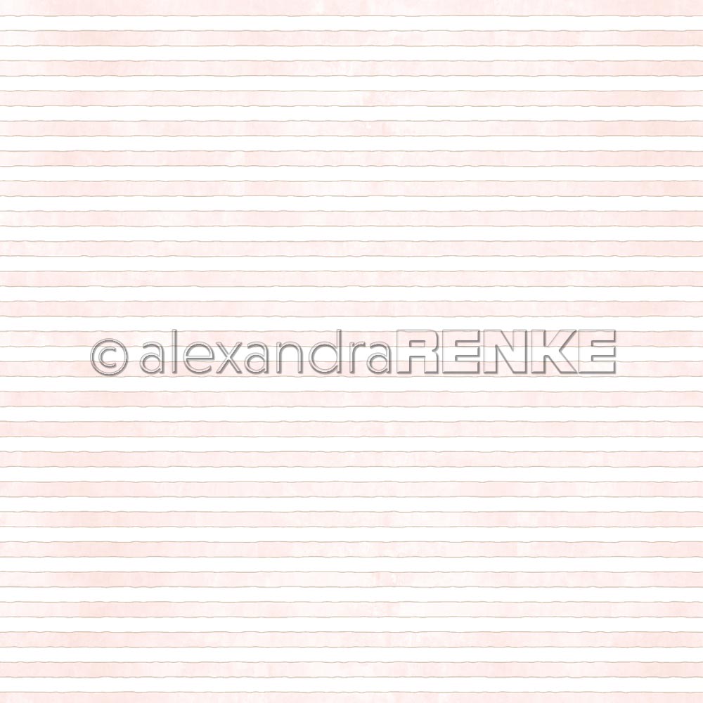 Alexandra Renke - Stripes Pink - Paper -  12x12"