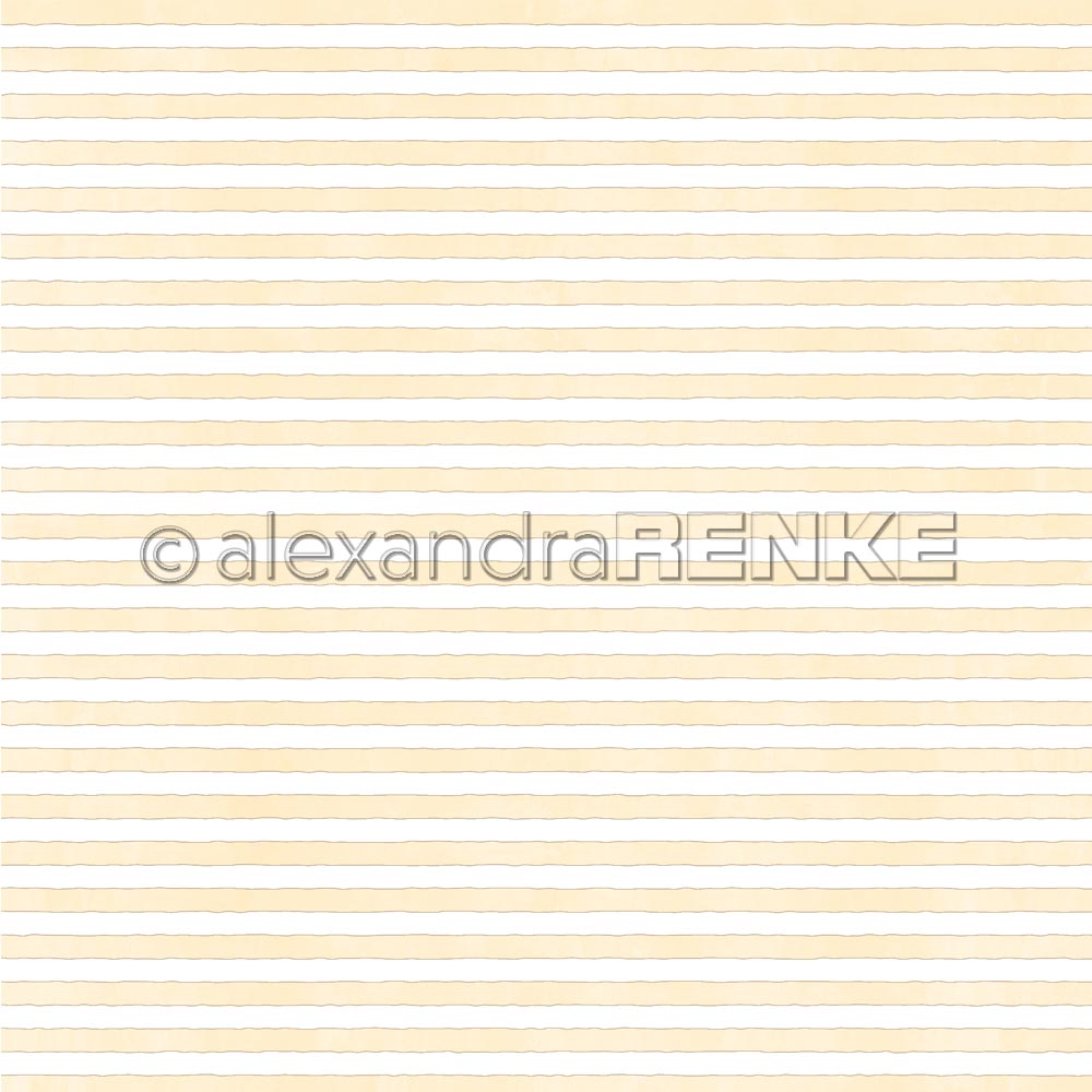 Alexandra Renke - Stripes Yellow - Paper -  12x12"