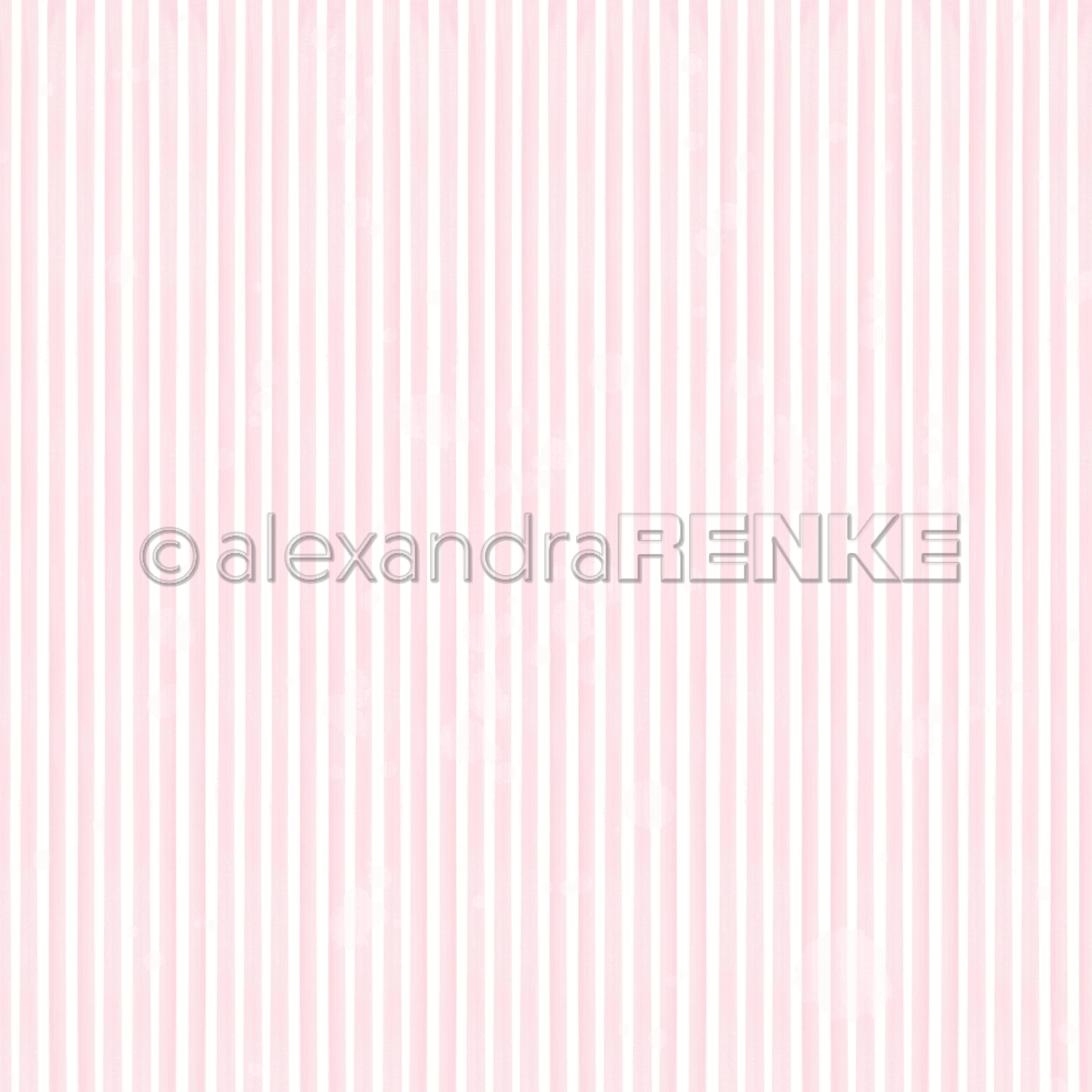 Alexandra Renke - Narrow stripes sakura pink  - 12 x 12"