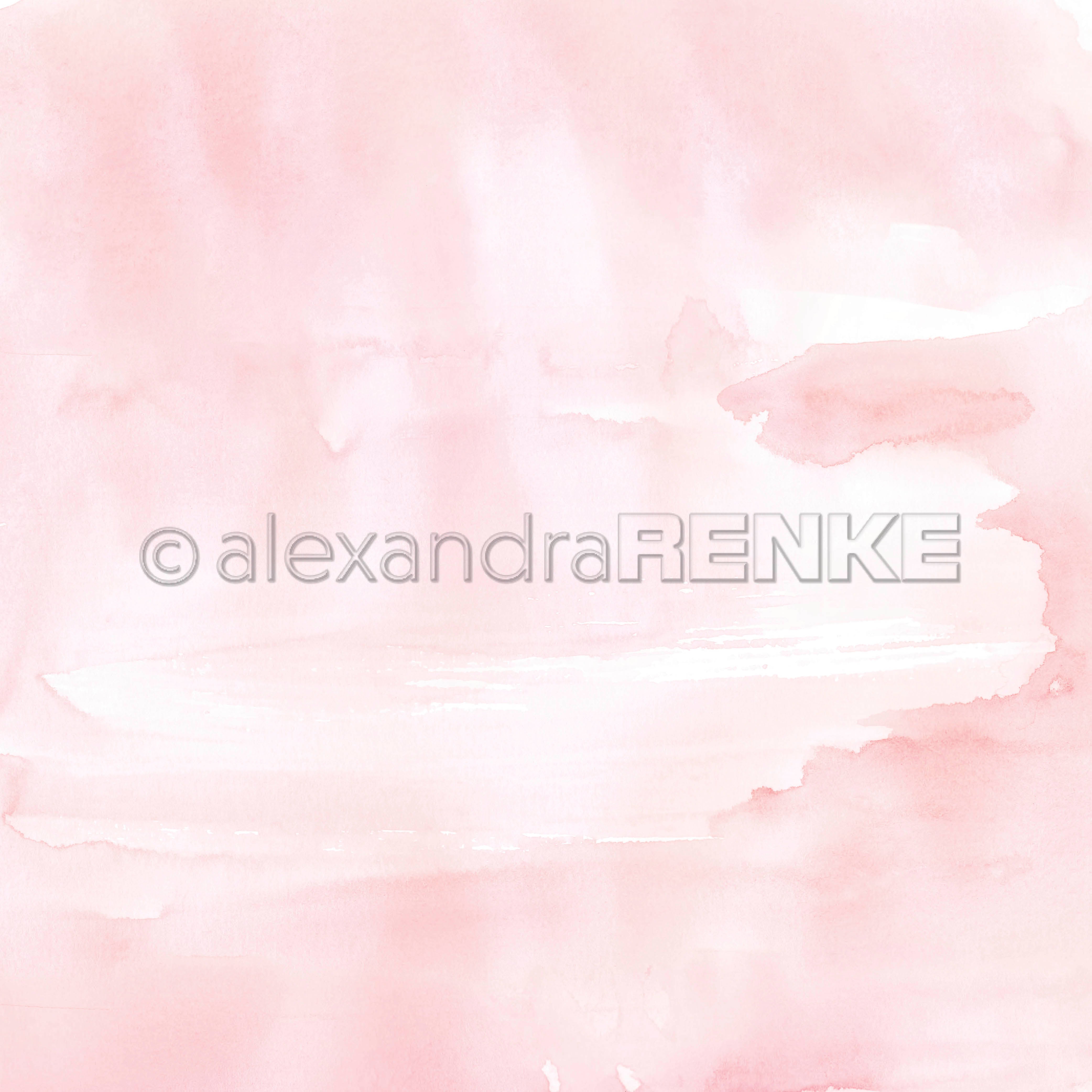 Alexandra Renke - Freestyle watercolor salmon pink - 12 x 12"