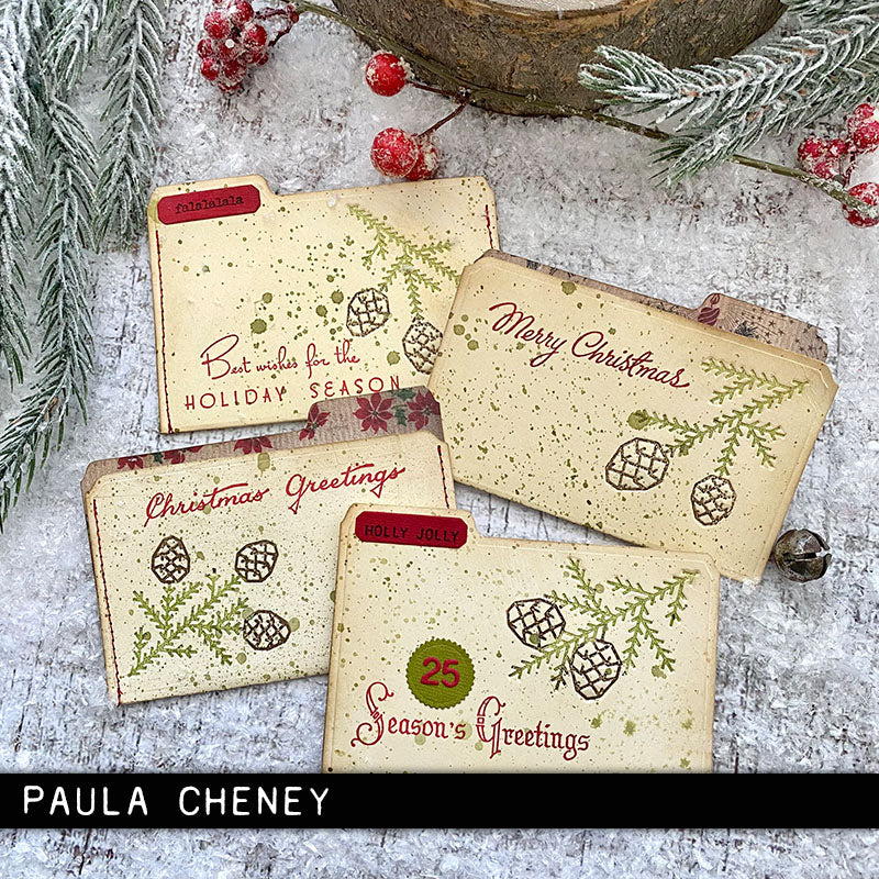 Sizzix - Tim Holtz  - Embossing Thinlits - Pine Patterns