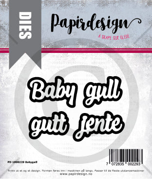Papirdesign - Dies - Babygull