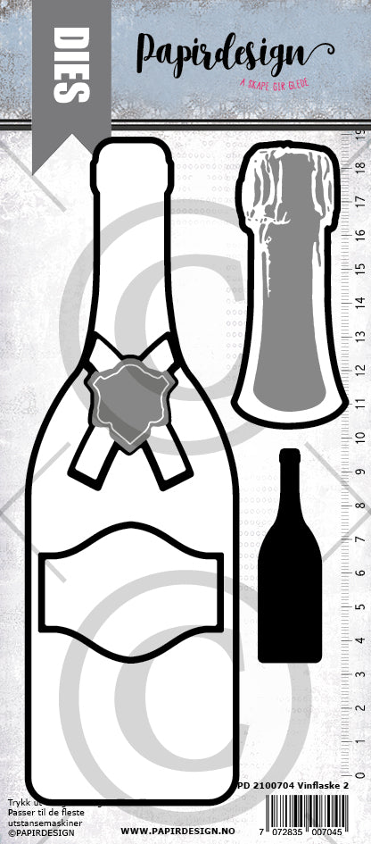 Papirdesign - Dies - Vinflaske 2