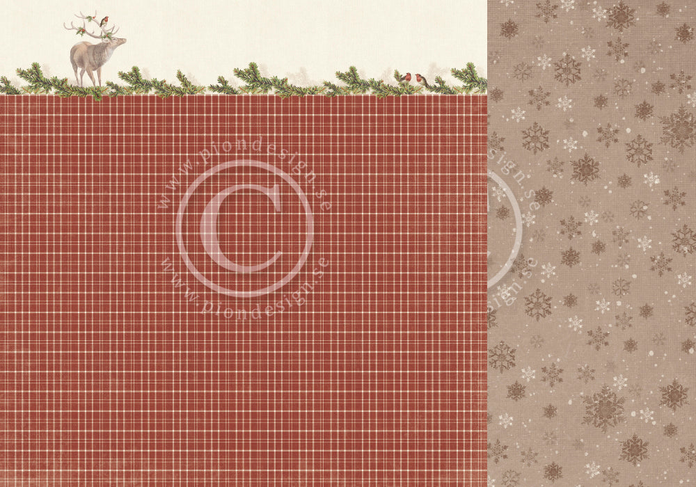 Pion Design - A Woodland Christmas Tale - Deer  12x12"