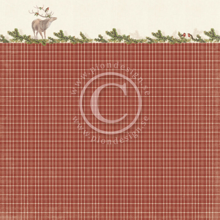 Pion Design - A Woodland Christmas Tale - Deer  12x12"
