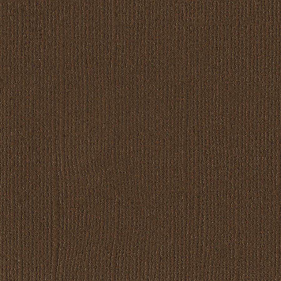 Bazzill Canvas 12 x 12 Pinecone brun kartong