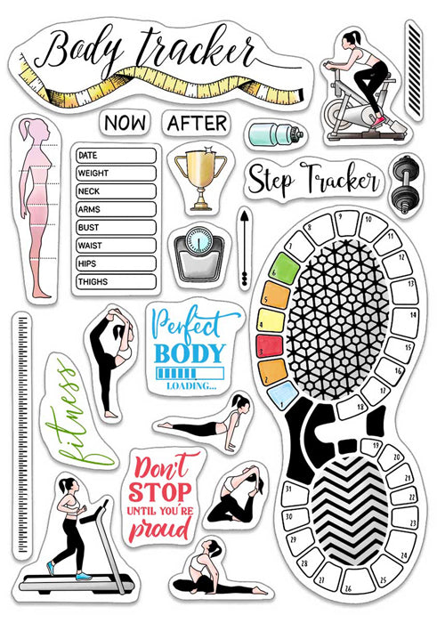 Ciao Bella - Clear Stamps - Bulo Fitness - 6 x 8"