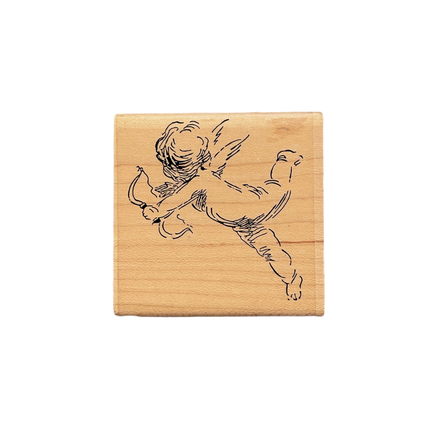 The Stamp Barn - Wood Mounted Stamp - Cupid