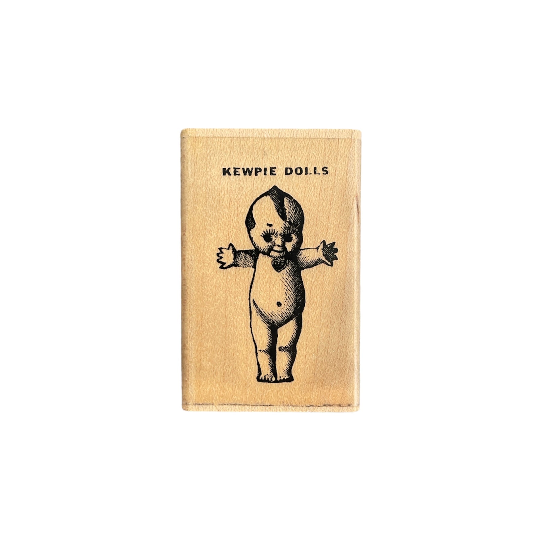 Hampton Art - Wood Mounted Stamp - Kewpie Doll