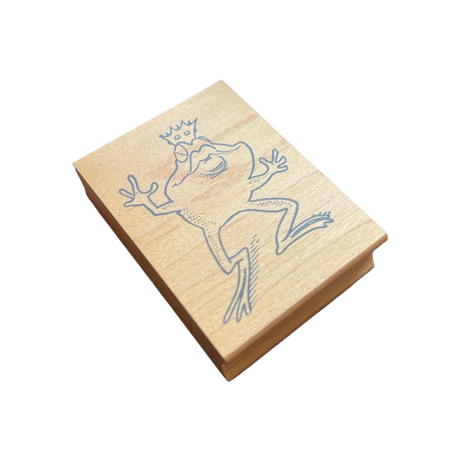 The Stamp Pad - Wood Mounted Stamp - Frog Prince