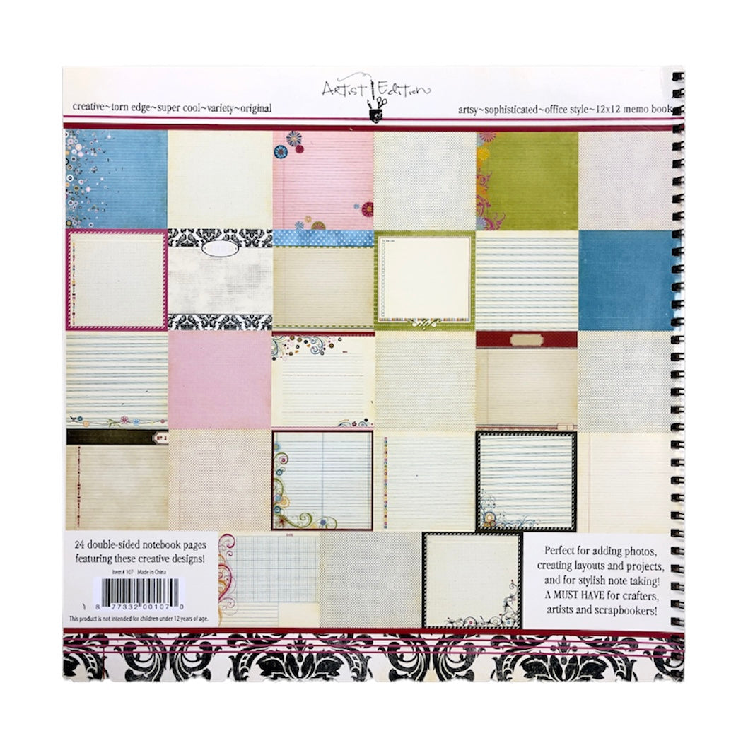 Fancy Pants - Memo Notebook - Paper Pad 12x12"
