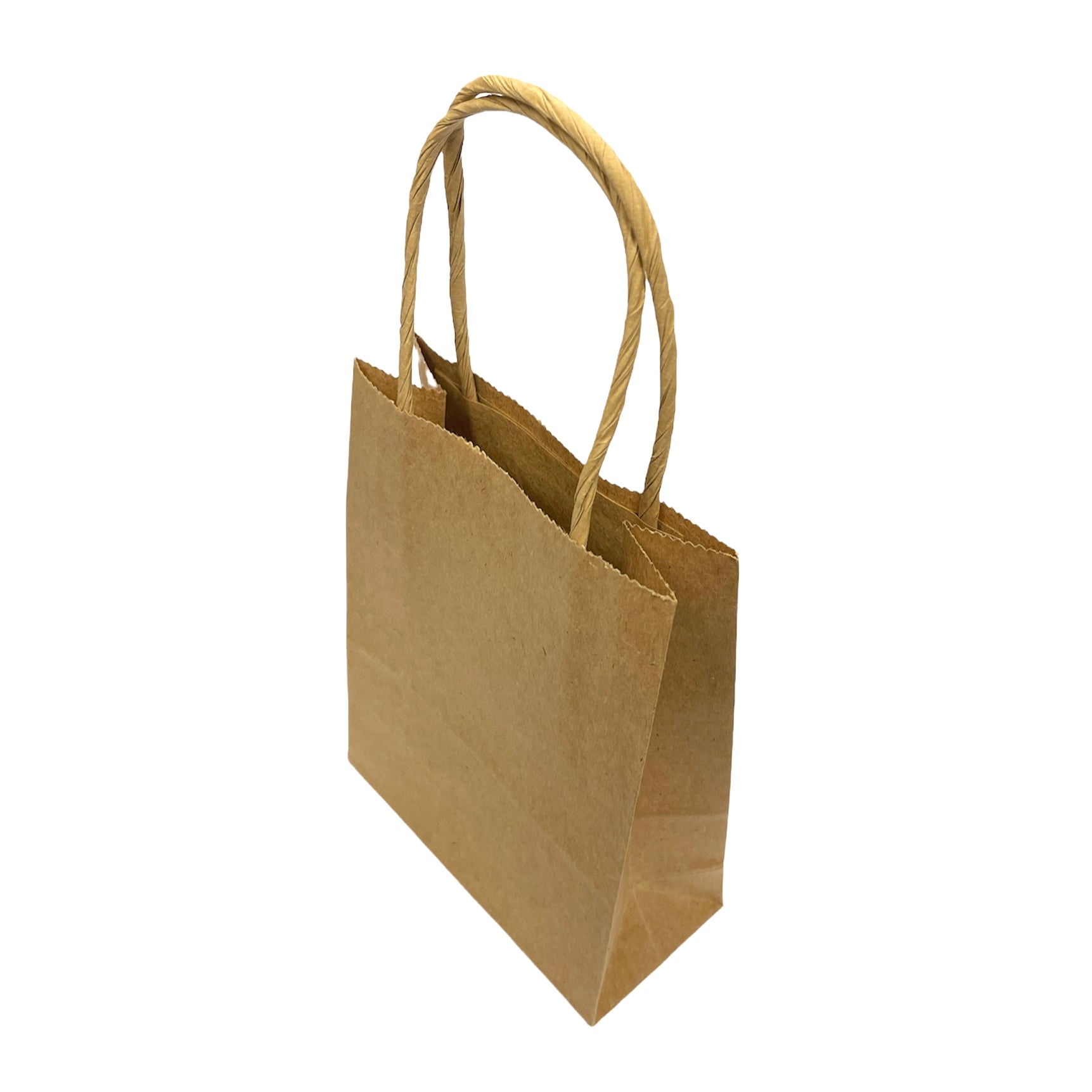Folia - Papirpose med hank - 5 stk - Natur - Liten
