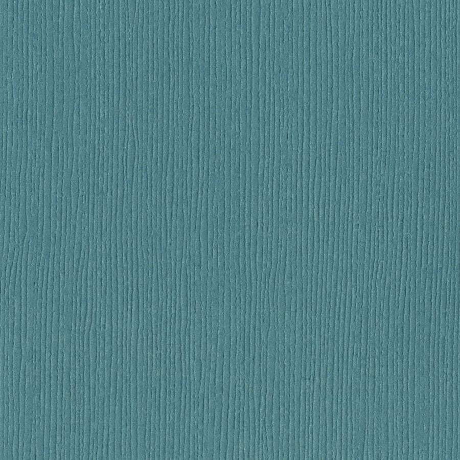 Bazzill - Grasscloth - Rain 12x12" blå kartong