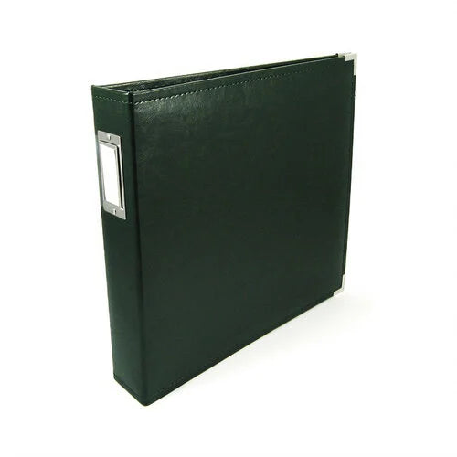We R Memory Keepers - Classic Leather 12x12" Ring Album - Forest Green