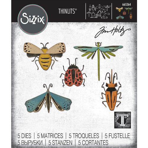 Sizzix - Tim Holtz Alterations - Thinlits - Funky Insects
