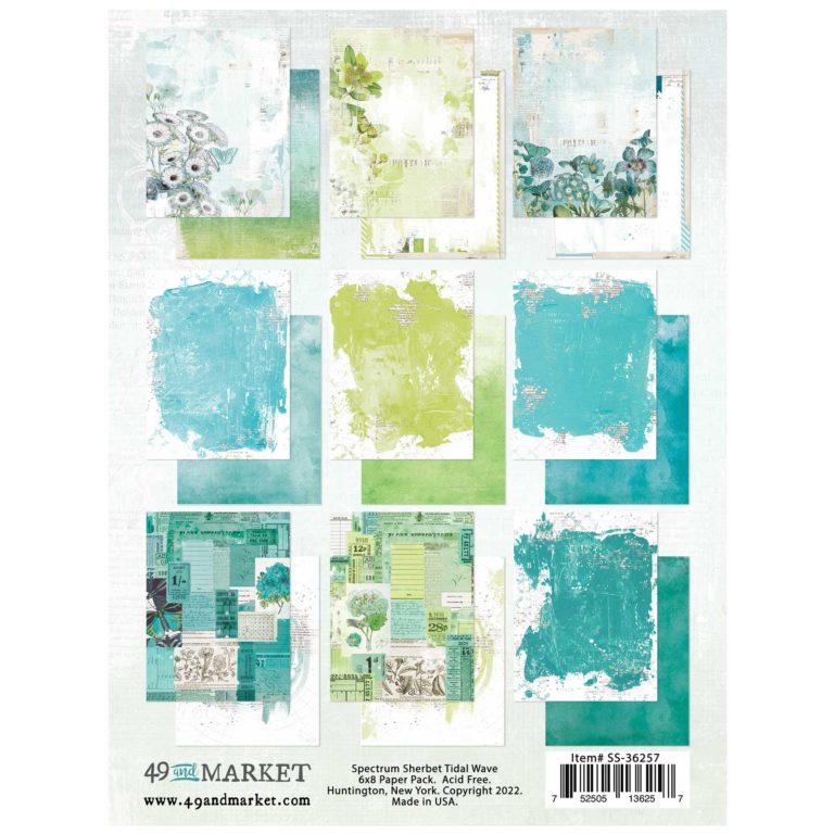 49 and Market - Spectrum Sherbet - Tidal Wave Collection  - 6" x 8"