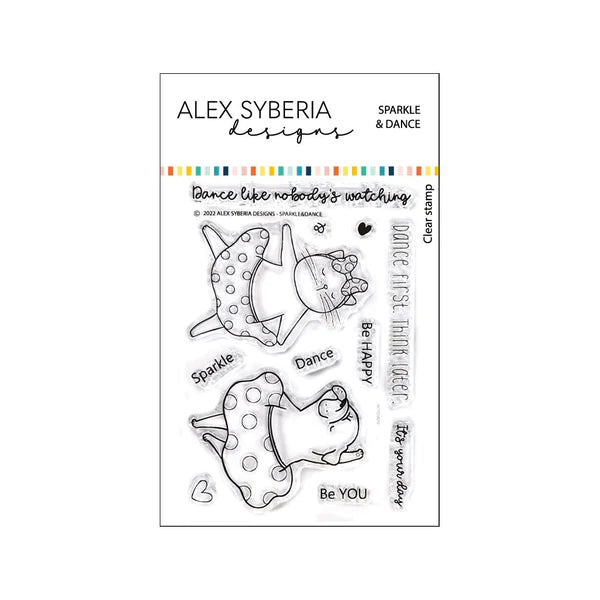 Alex Syberia Designs - Clear stamps - Sparkle & dance