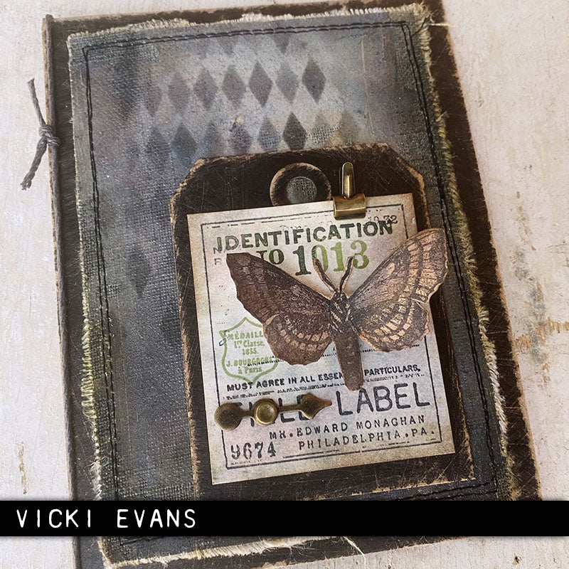 Tim Holtz Collection - Cling Stamps - Moth Study