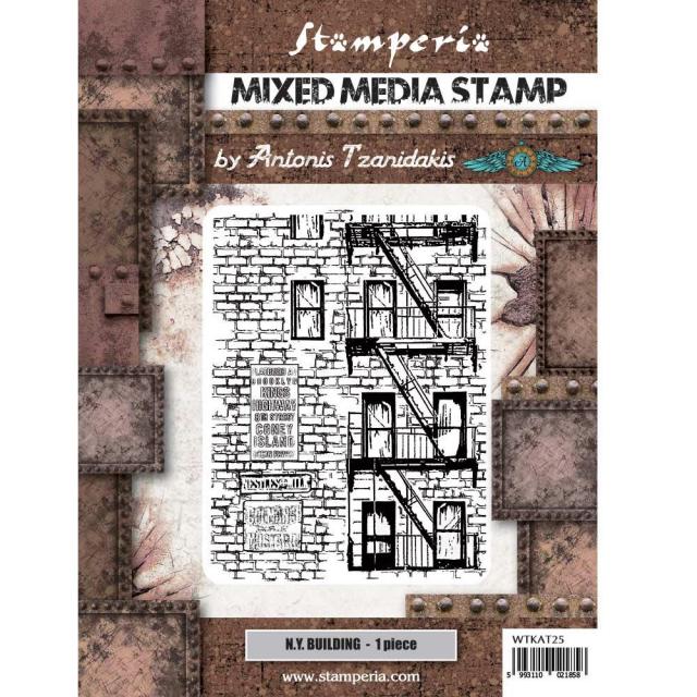 Stamperia - Cling Stamp - Sir Vagabond Aviator -New York Building