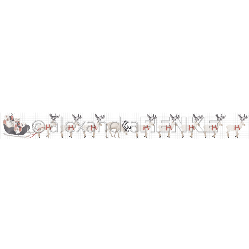 Alexandra Renke - Washi Tape - Deers with sleigh