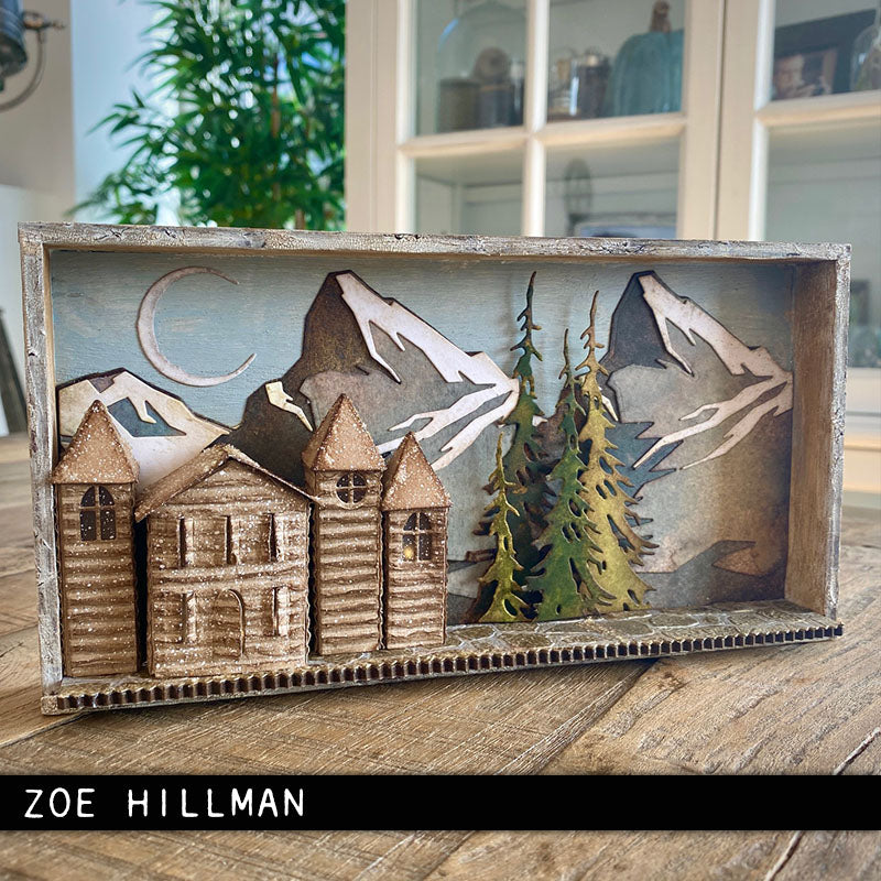 Sizzix - Tim Holtz Alterations - Thinlits - Tiny Paper Village 2