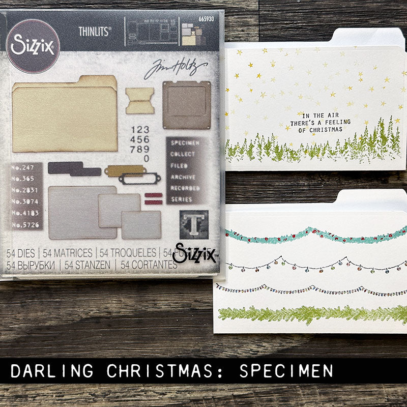 Tim Holtz Collection - Cling Stamps - Darling Christmas