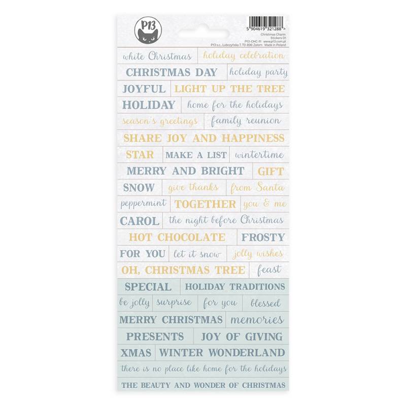 P13 - Christmas Charm - Stickers 01