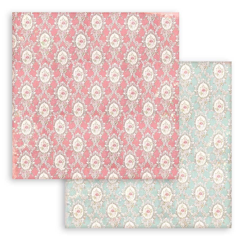 Stamperia - Rose Parfum -   Background Selection - Paper Pad - 8 x 8"