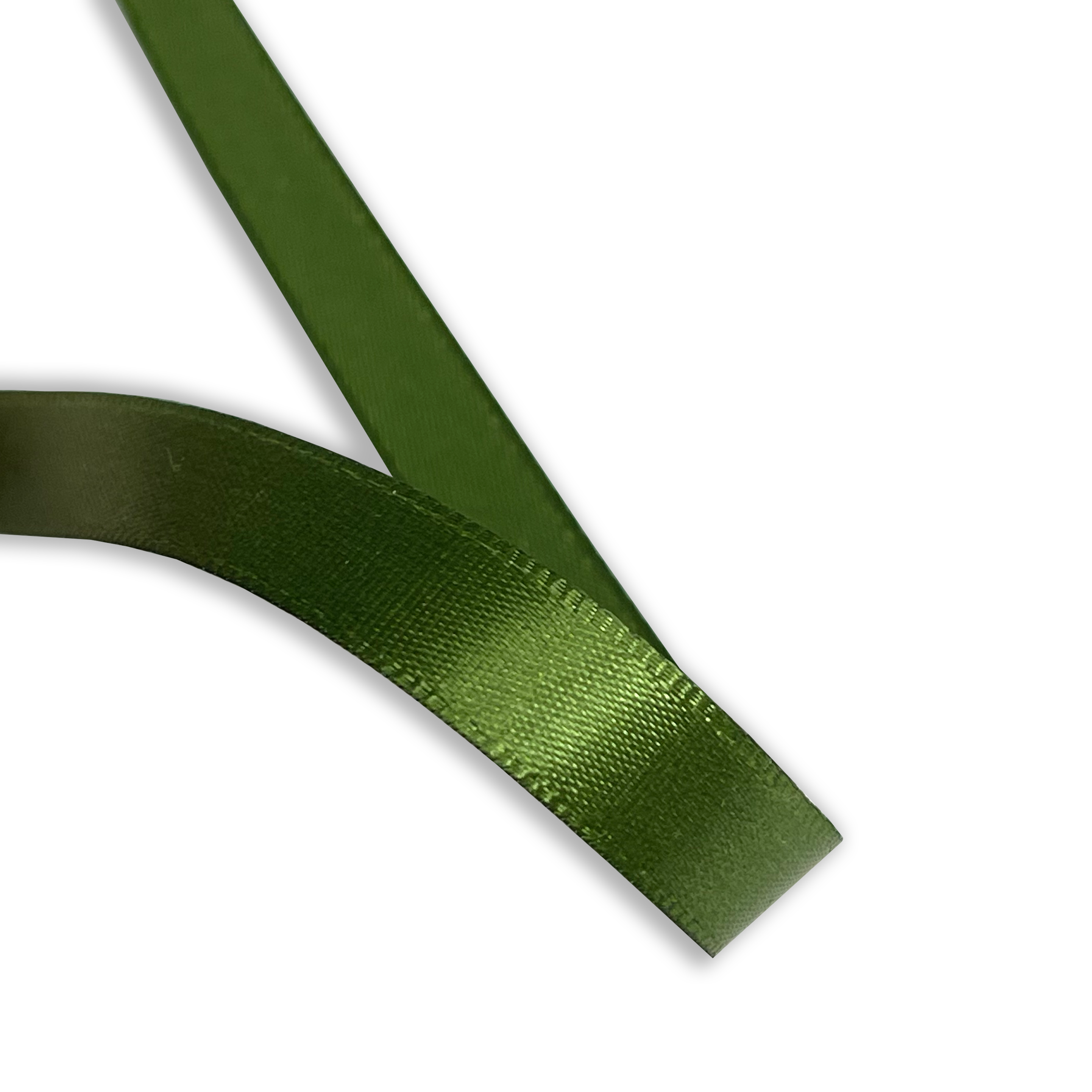 Kort & Godt - Silkebånd - Grønn - 10mm - Metervis