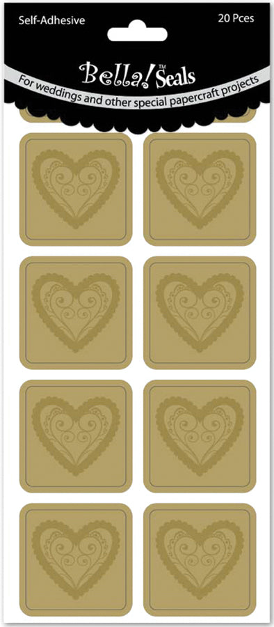 Ruby Rock-it - Stickers - Wedding Selas - Gold Hearts